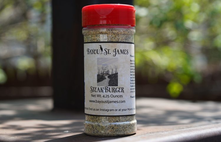 Bayou St. James Steakburger seasoning for steaks and burgers
