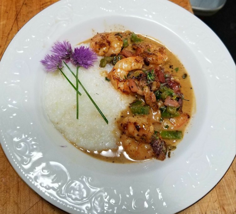 Shrimp and grits.